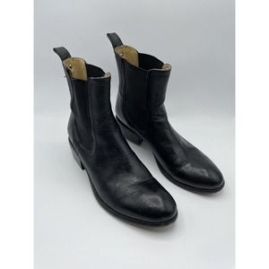 Frye Womens Chelsea Boots Erin Black Leather Ankle Western Equestrian Shoes Sz 8